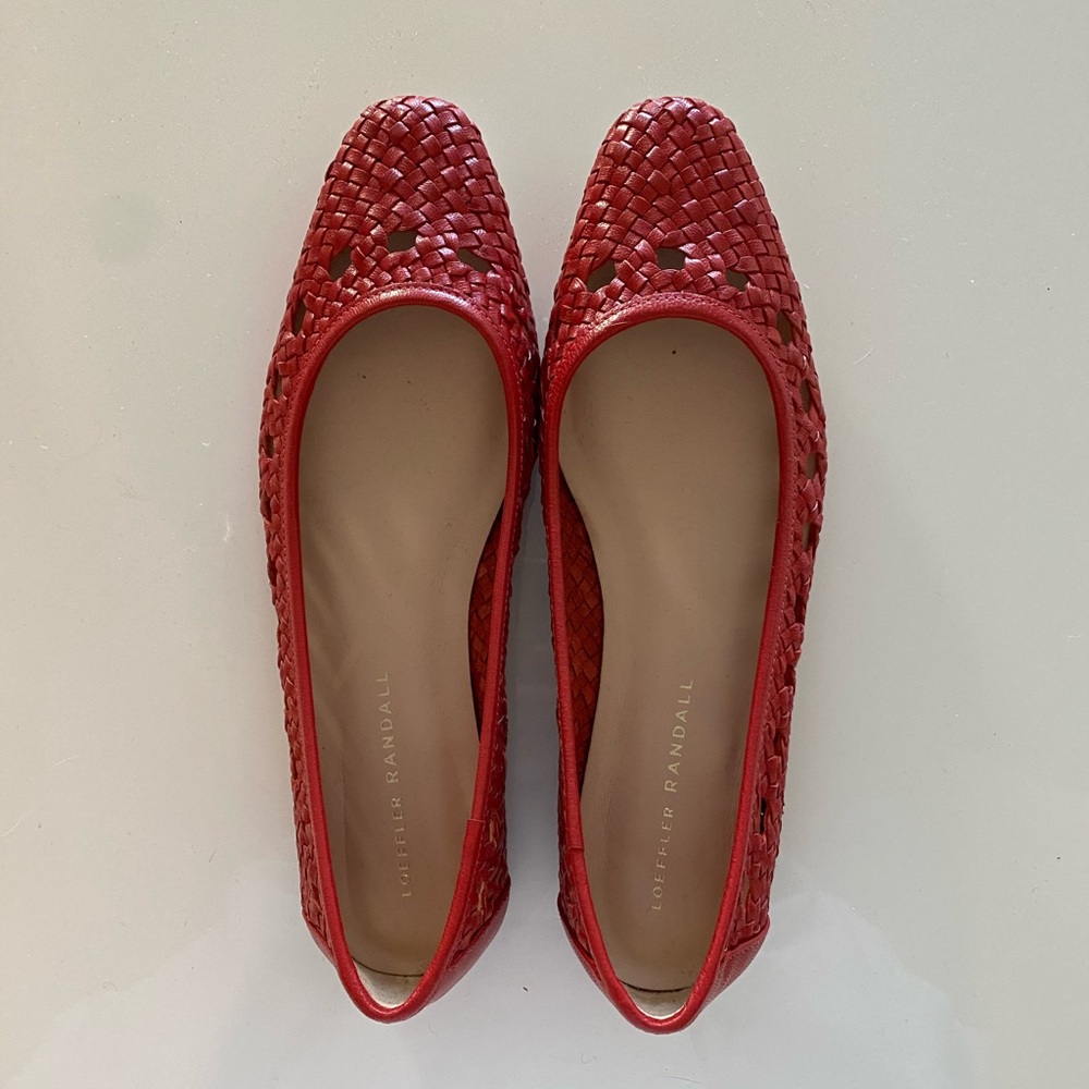 Loeffler Randall Maura Woven Leather Flat